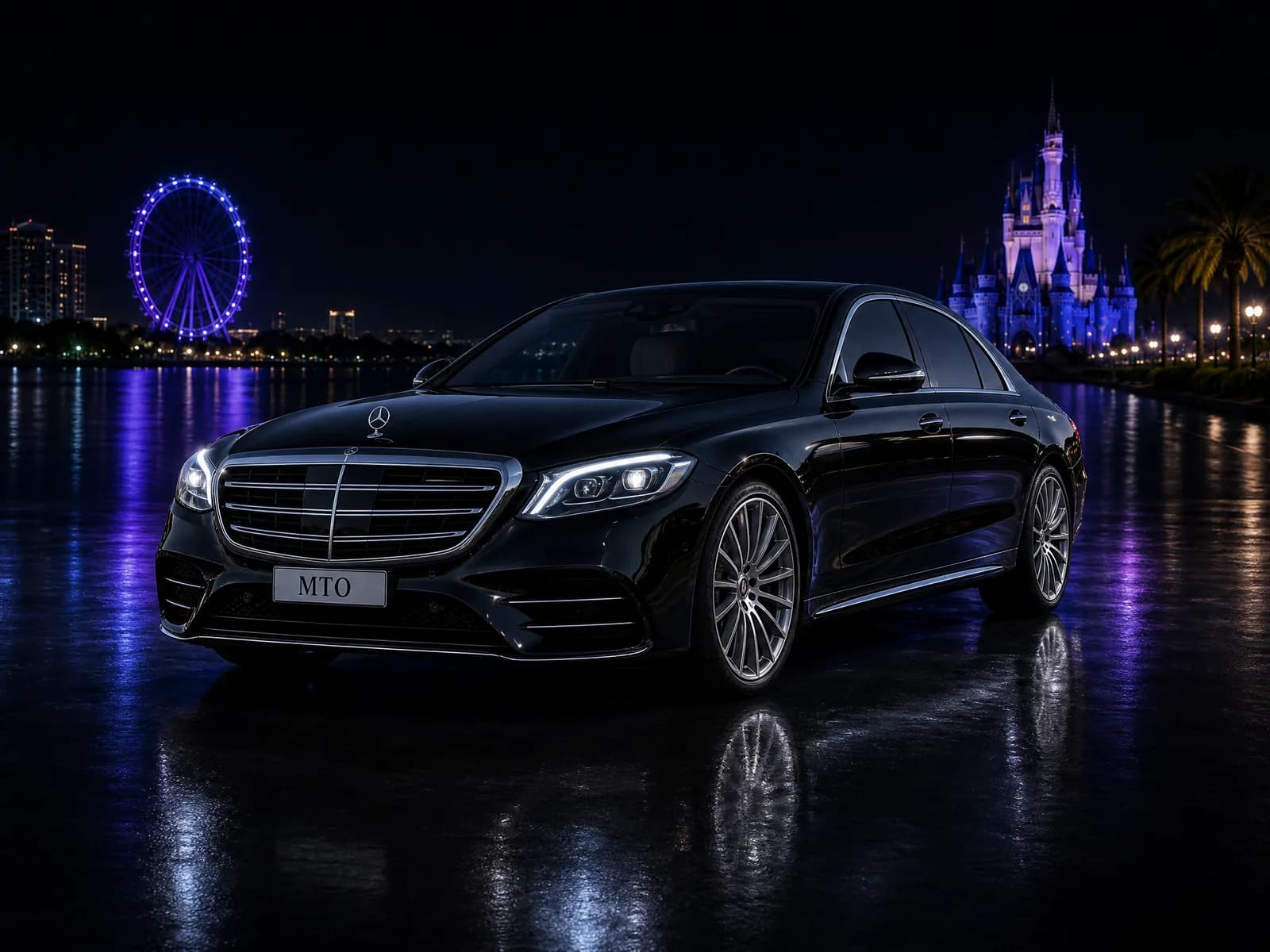 Luxury Sedan black luxury vehicle