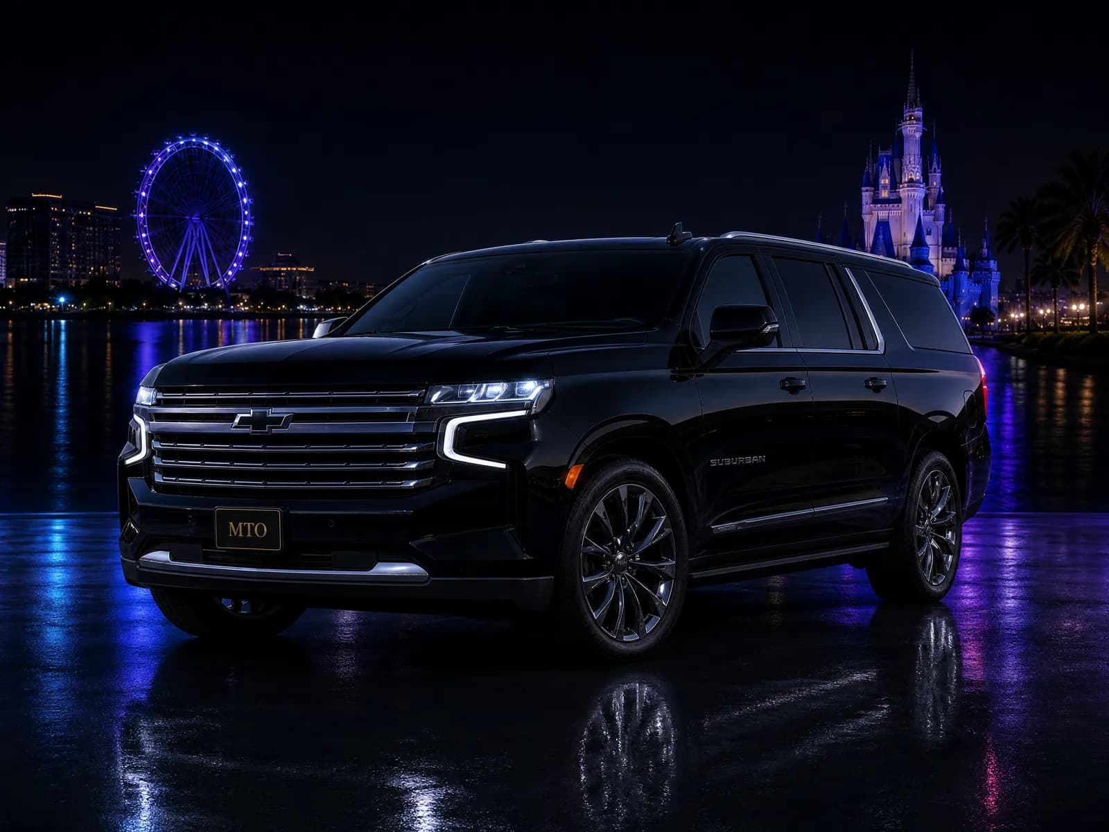 Executive SUV black luxury vehicle